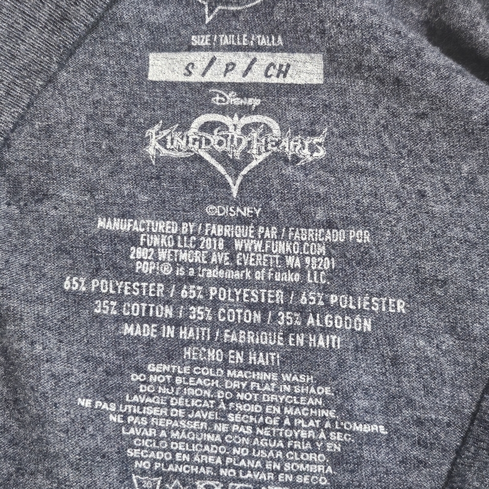 Disney Funko Pop! Tees Kingdom Hearts Graphic T-Shirt Size Sm Cartoon‎ Anime - Picture 10 of 12